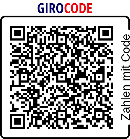 AI generated: The image shows a QR code with the heading "GIROCODE" and the text "Payments with code" on the side. The QR code is intended for use in payment transactions.