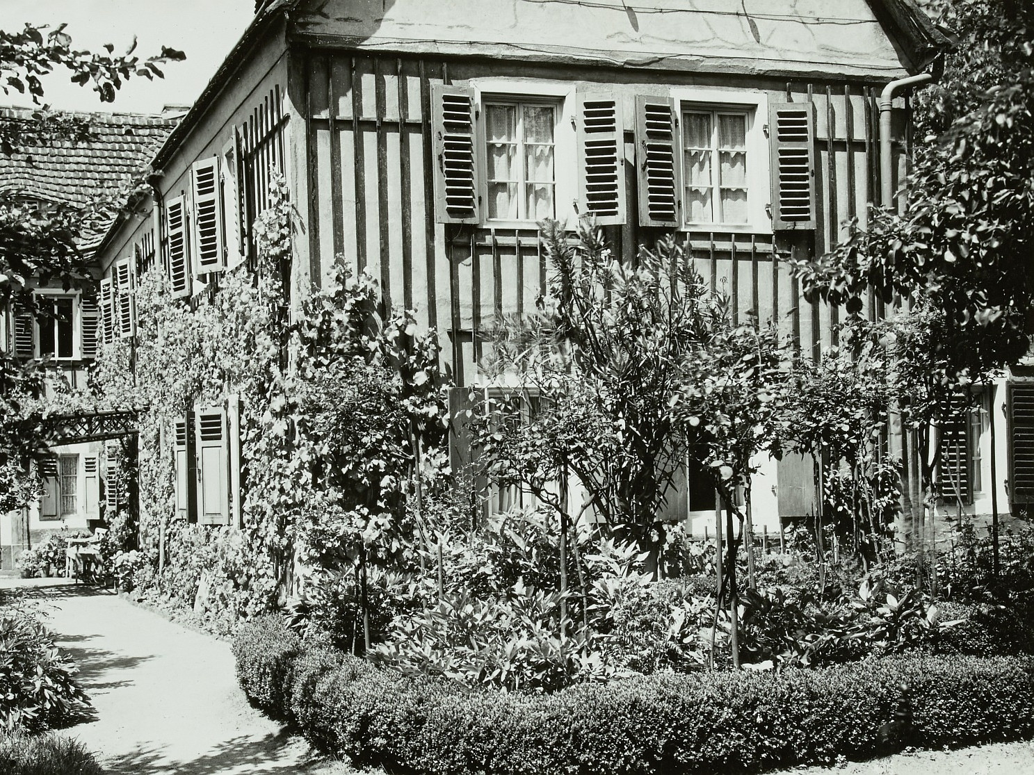 Gartenansicht Des Weberhauses Aus Den 1920er Jahren, SLUB Dresden, Deutsche Fotothek Df Hauptkatalog 0117654